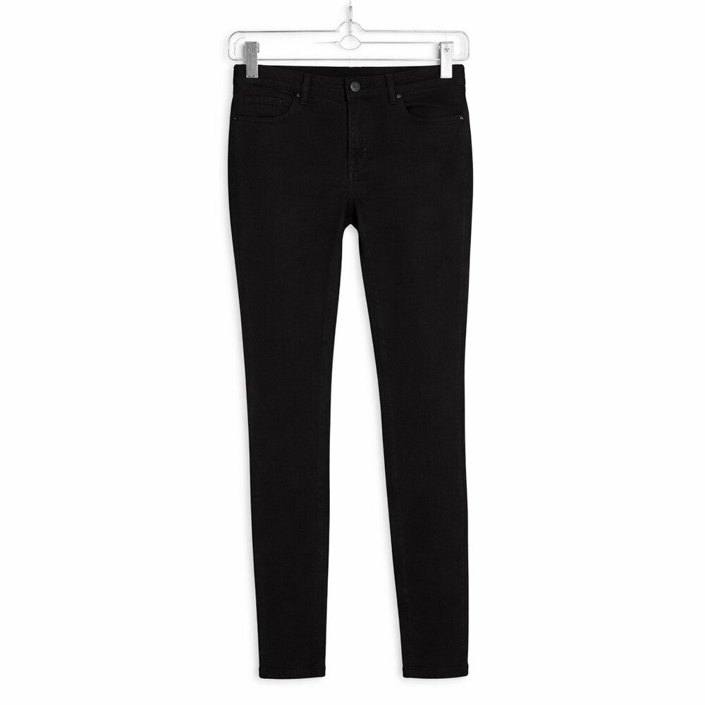 NWT EVA LONGORIA for the Limited Black Mid-Rise Jeggings Pants Size 0